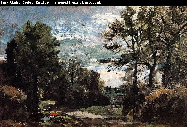 John Constable A Lane near Flatford